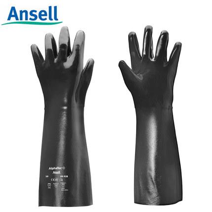 Ansell安思尔09-928氯丁橡胶涂层手套耐酸碱耐高温手套防烫耐低温